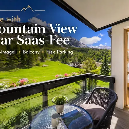 With Mountain View Near Saas-fee